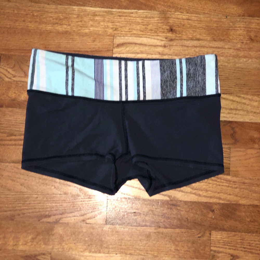 Lululemon navy yoga shorts